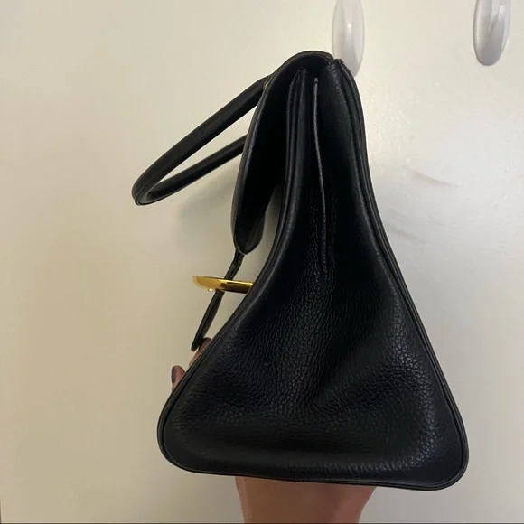 Delvaux Navy Blue Leather Brillant Handbag - Picture 6 of 11